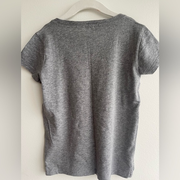 Crewcuts Heart pocket grey tee size 6-7 - Picture 2 of 3
